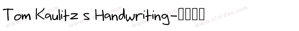 Tom Kaulitz s Handwriting字体转换